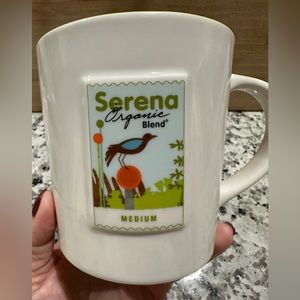 2006 STARBUCKS SERENA ORGANIC BLEND White, green inside MULTI REGION BLEND Cup